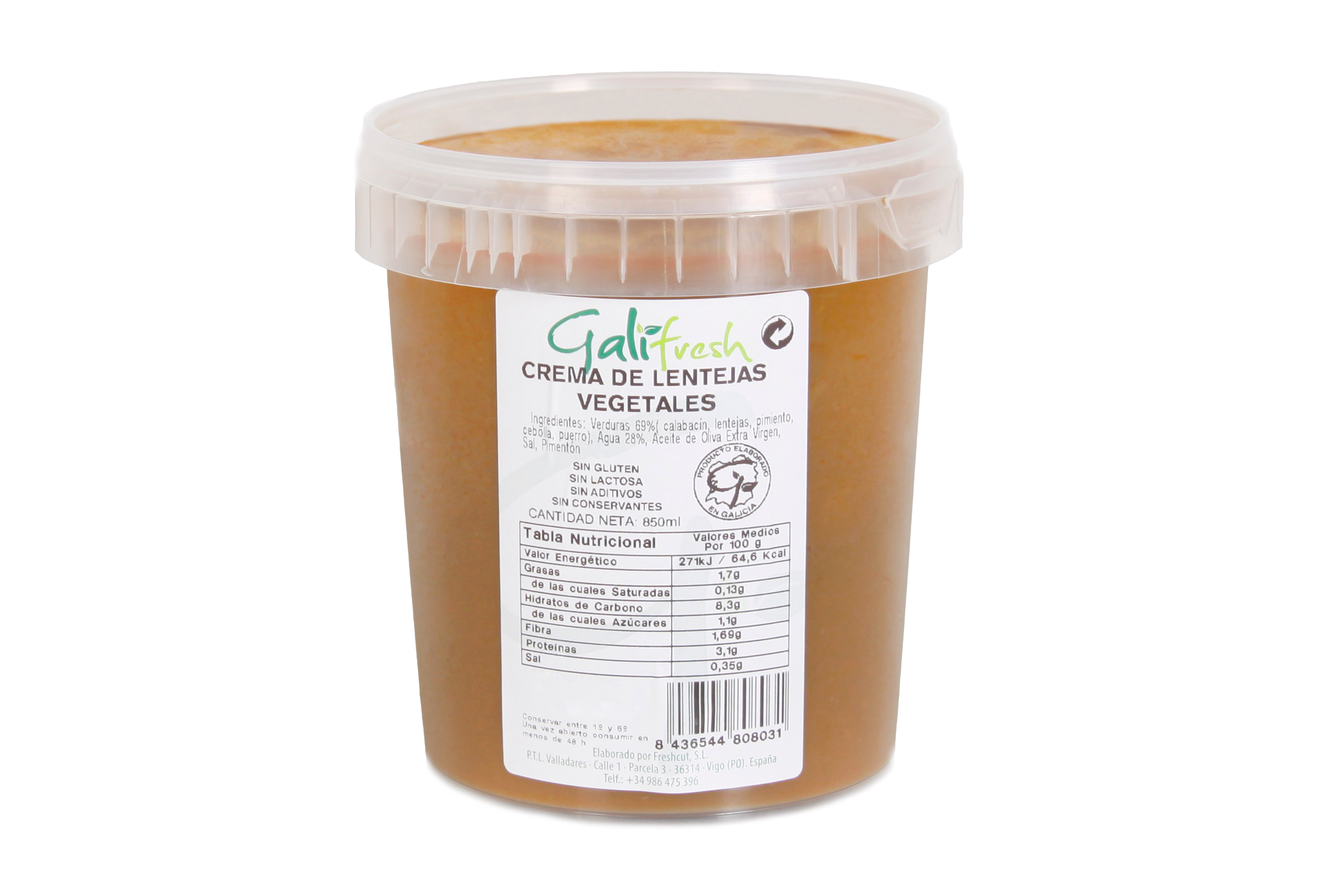 CREMA DE LENTEJAS VEGETALES