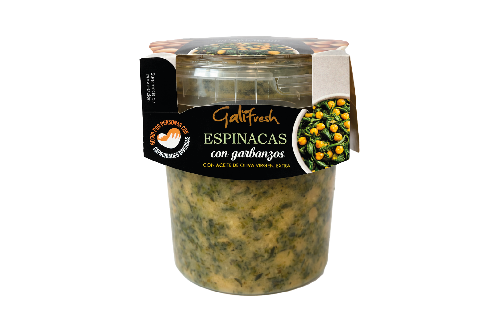 espinacas con garbanzos